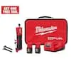 Milwaukee 2486-22 M12 Fuel 1/4" Straight Die Grinder 2 Battery Kit