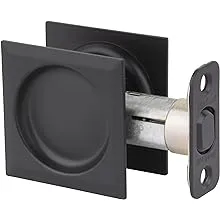 Kwikset 334SQT-514 Passage Pocket Door Locks, Matte Black