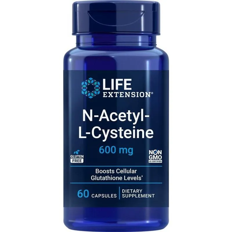 Life Extension N-Acetyl Cysteine 600 Mg, 60 vegetarian caps