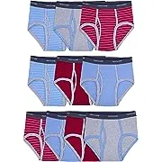 Fruit of the Loom Boys' Tag Free Cotton Briefs (Assorted Colors)