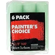 Painter's Choice 9 in. x 3/8 in. Fabric Medium-Density Roller Cover (6-Pack)