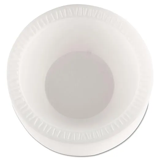 Dart 12BWWCR 10-12 oz White Unlaminated Foam Bowl (Case of 1000)