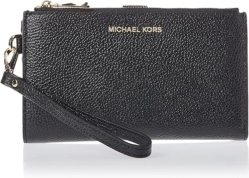 Michael Kors Adele Double Zip Leather Wristlet