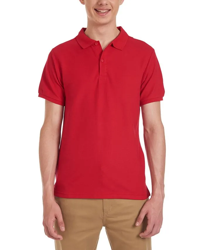 Nautica Young Men's Uniform Short Sleeve Stretch Pique Polo