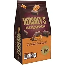 HERSHEY'S NUGGETS Extra Creamy Milk Chocolate with Toffee and Almonds, 10.56 Ounce