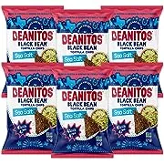 Beanitos Black Bean Chips - Original Sea Salt - (6 Pack) 5 oz Bag - Black Bean Tortilla Chips - Vegan Snack with Good Source of Plant Protein and Fiber