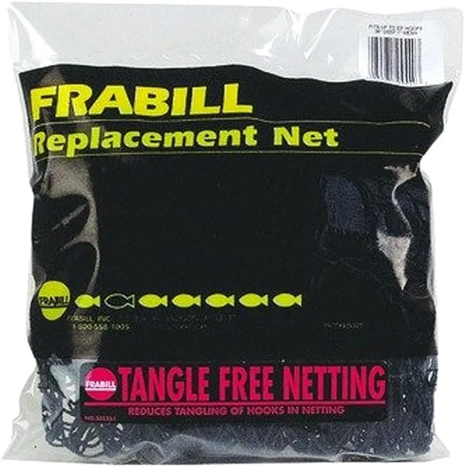 Frabill Rubber Replacement Net | Compatible with Conservation, Pro-Formance, Tru-Trax, Sportsman Nets