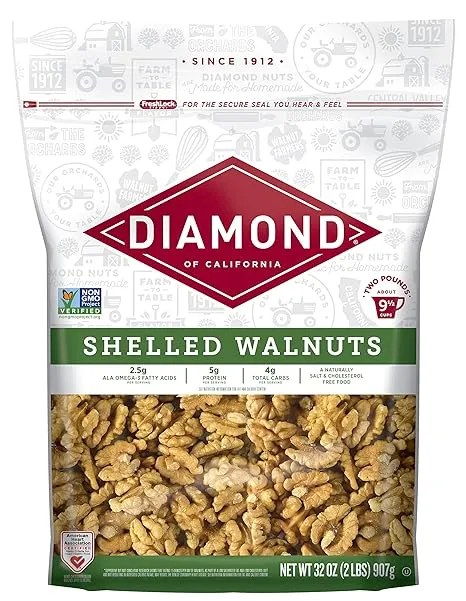 Diamond of California Shelled Walnuts, 32 oz - 1 unit