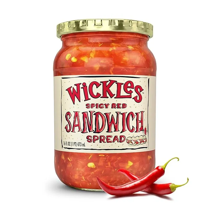 Wickles Spicy Red Sandwich Spread, 16 oz (Pack - 6)