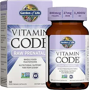 Vitamin Code Raw Prenatal (Garden of Life) 30 Capsules