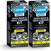 Carbona Oven Rack & Grill Cleaner | Eliminates Thick Grease & Build-Up | Griddle & BBQ Cleaning Solution | 16.8 Fl Oz, 2 Pack