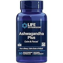 Life Extension Ashwagandha Plus Calm & Focus (60 veg.Kapseln)