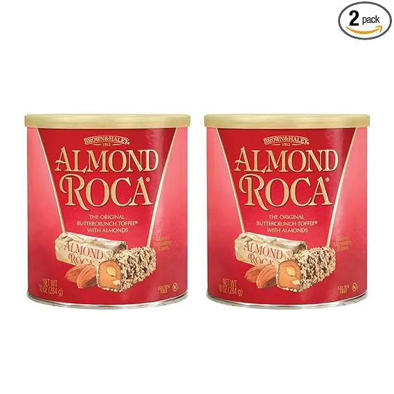 Canister - ALMOND ROCA - 10 oz - Pack of 2