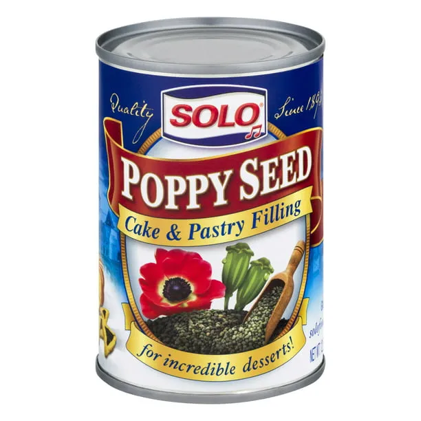 Solo Filling, Poppy Seed, 12.5 Ounce (Pack of 12)