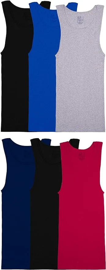 Fruit of the Loom Men's Tag-Free Tank A-Shirt