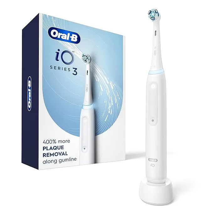 Oral-B IO Series 3 Electric Toothbrush with (1) Brush Head, Rechargeable, White