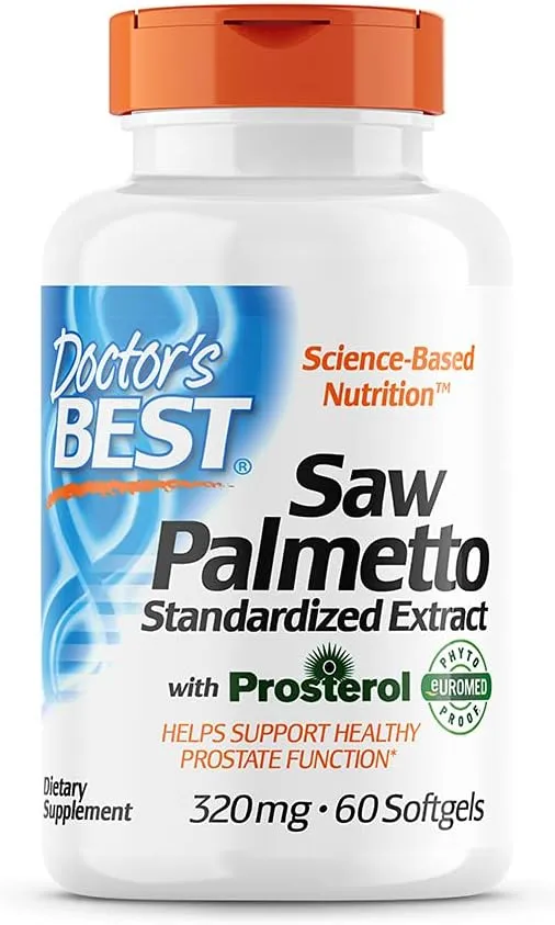 Doctor's Best Saw Palmetto Standardized Extract, 320 mg, Softgels - 60 count