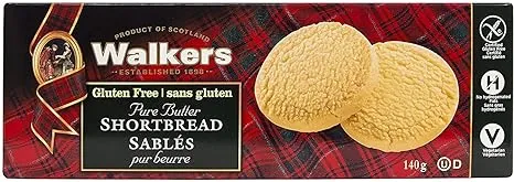 OfficeSnax OFX01020 Walkers Gluten-Free Shortbread Rounds, Brown