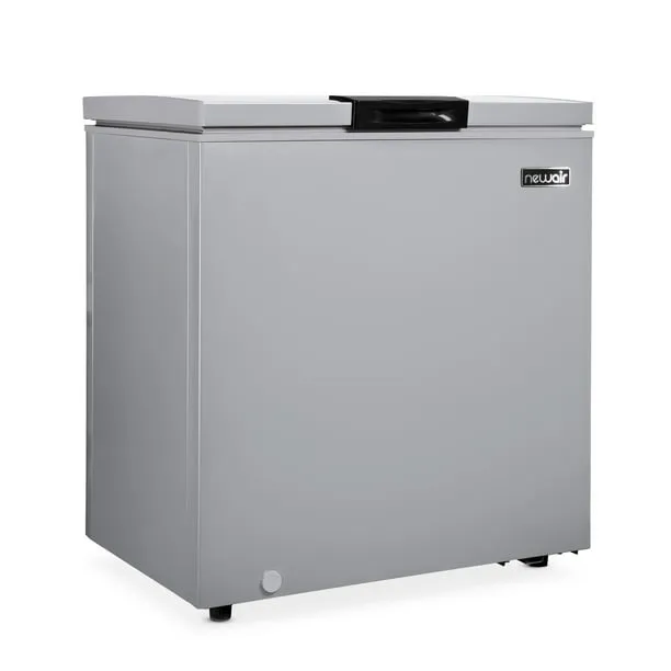 Newair 5 Cu. Ft. Mini Deep Chest Freezer and Refrigerator in Cool Gray with Digital Temperature Control, Fast Freeze Mode, Stay-Open Lid, Removeable Storage Basket, Self-Diagnostic Program