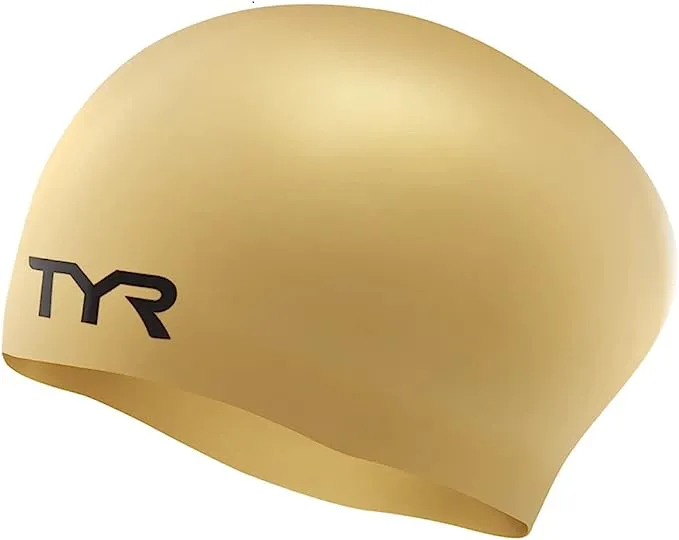 TYR Adult Long Hair Wrinkle-Free Silicone Swim Cap