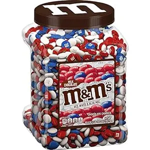 M&M's Red White & Blue Patriotic Mix Milk Chocolate Candy 62 oz.