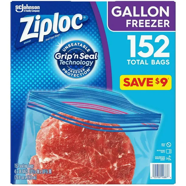 Ziploc Freezer Bags Gallon