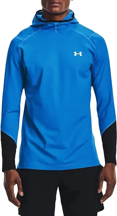 UNDER ARMOUR Infrared Cold Gear Men’s Long Sleeve Hoodie Large Blue/Black