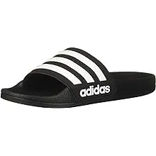 Adidas Kids Adilette Shower Slides Black/White 1