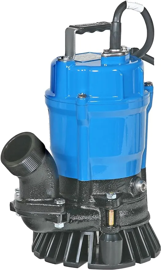 TSURUMI Plug-In Utility Pump: 1/2 Horsepower, 53 gpm Flow Rate @ 5 Ft. of Head, No Switch Included