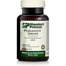 Proceso estándar Prolamine Yodine - Soporte tiroideo con yodo prolamina, lactato de calcio, yodo, calcio y citrato de magnesio - 90 tabletas