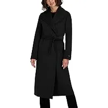 Tahari Womens Double Face Wool-Blend Coat