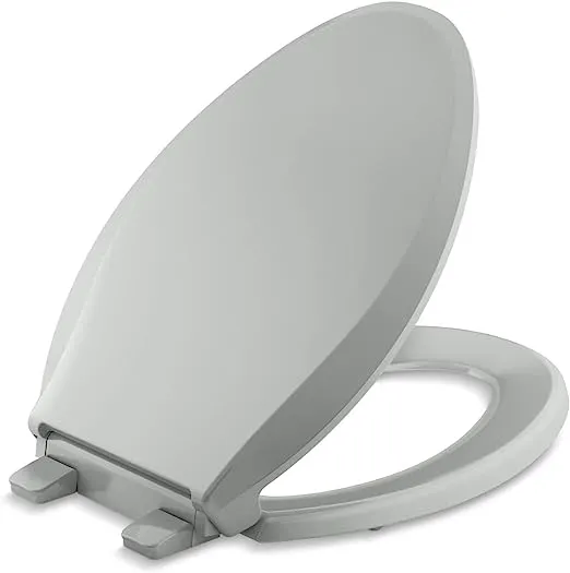 Kohler 4636-RL Cachet ReadyLatch Quiet-Close Elongated Toilet Seat - Thunder Grey