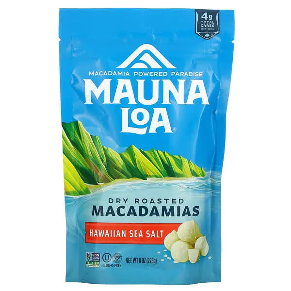 Mauna Loa Macadamias, mUpafK 2 Pack (Dry Roasted with Sea Salt)