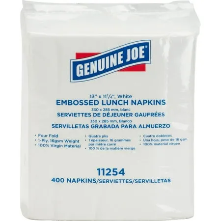 Genuine Joe Embossed Lunch Napkins