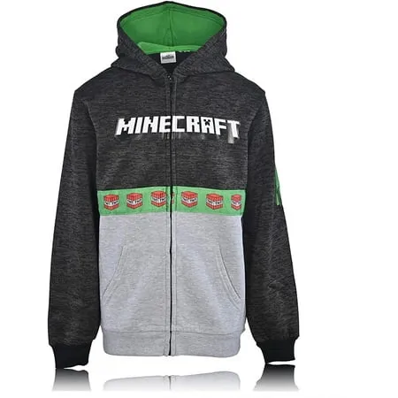 Minecraft Childrens/Boys Creeper Character Hoodie