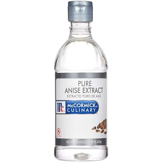 McCormick Culinary Pure Anise Extract, 16 fl oz - One 16 Fluid Ounce Bottle of Anise Extract for Baking, Subtle Licorice Flavor for Cookies, Cakes and More