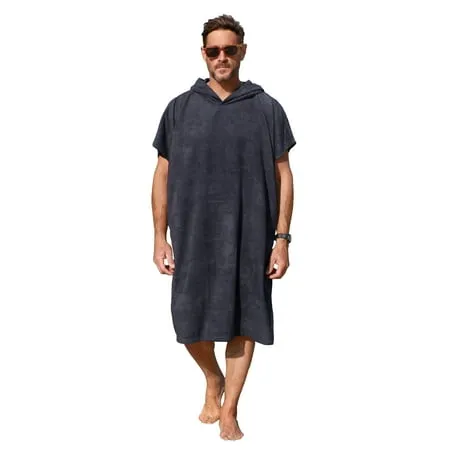 Catalonia Surf Poncho Changing Towel Robe for Adults Men Women,Hooded Wetsuit Change Poncho for Surfing