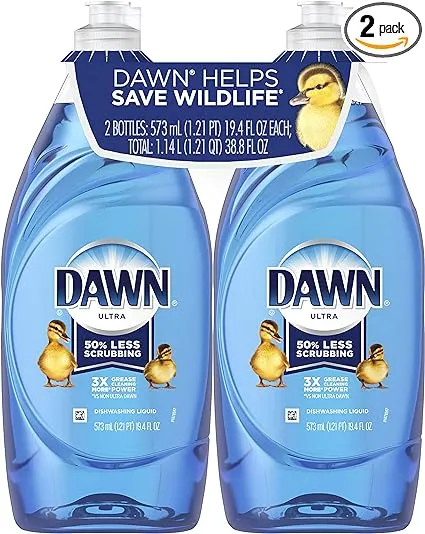 Dawn Ultra Dishwashing Liquid Dish Soap, Original Scent, 19.4 Fl Oz (Pack of 2)