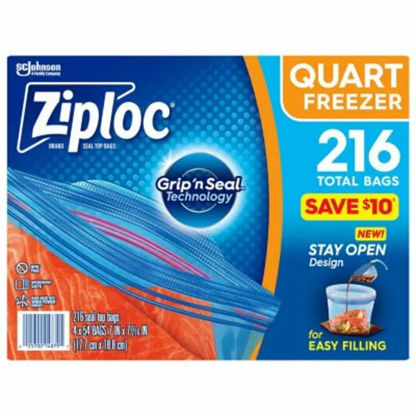 Ziploc Gallon Storage