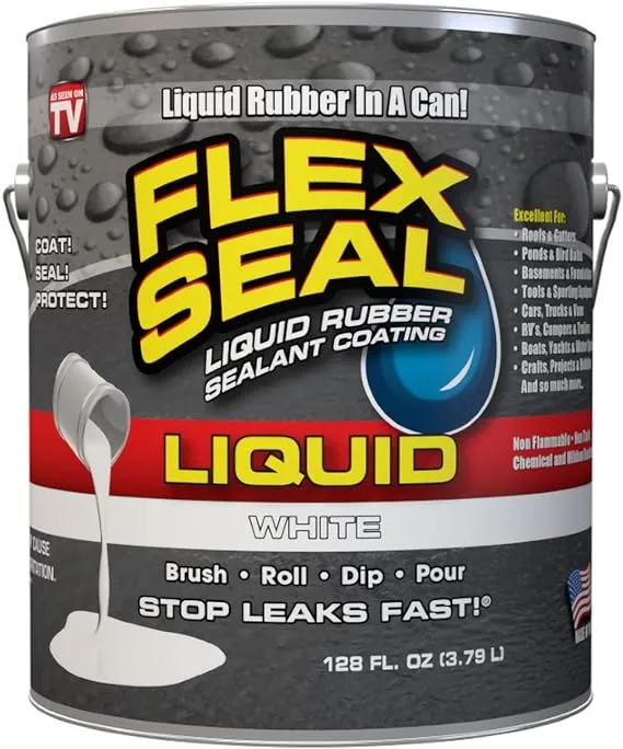 Flex Seal 1 gal. Liquid Rubber Sealant, White