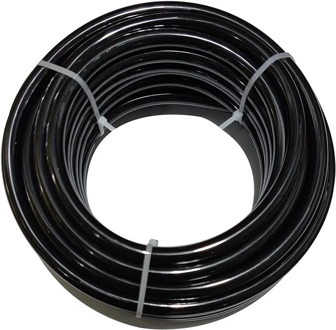 Beduan 8mm x 5mm Black Pneumatic Tubing Pipe PU Polyurethane Air Compressor Tubing Hose Pipe Line Fluid Transfer 39.4ft 12 Meter