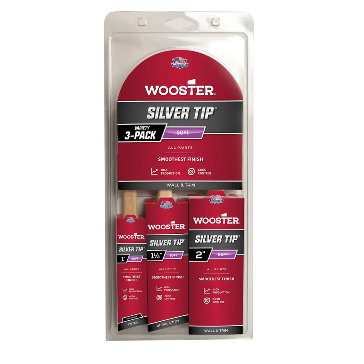 Wooster 5229 Silver Tip Paint Brush