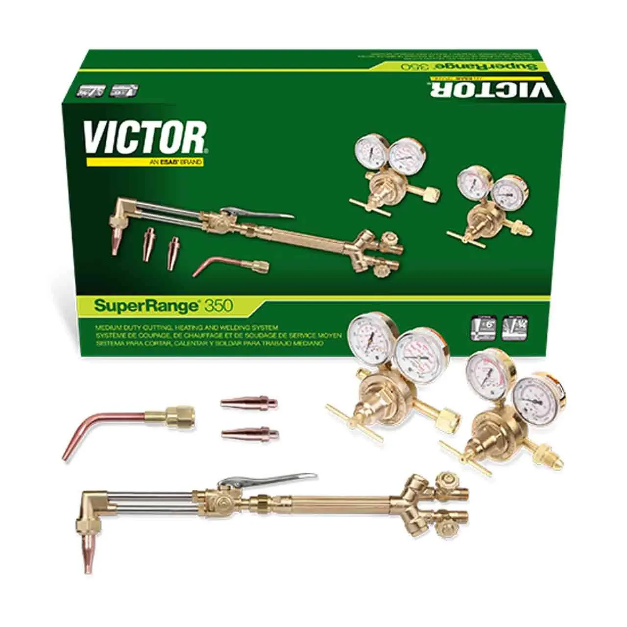 Victor 0384-2696 Super Range 350 with SR350 Regulators Cutting Torch