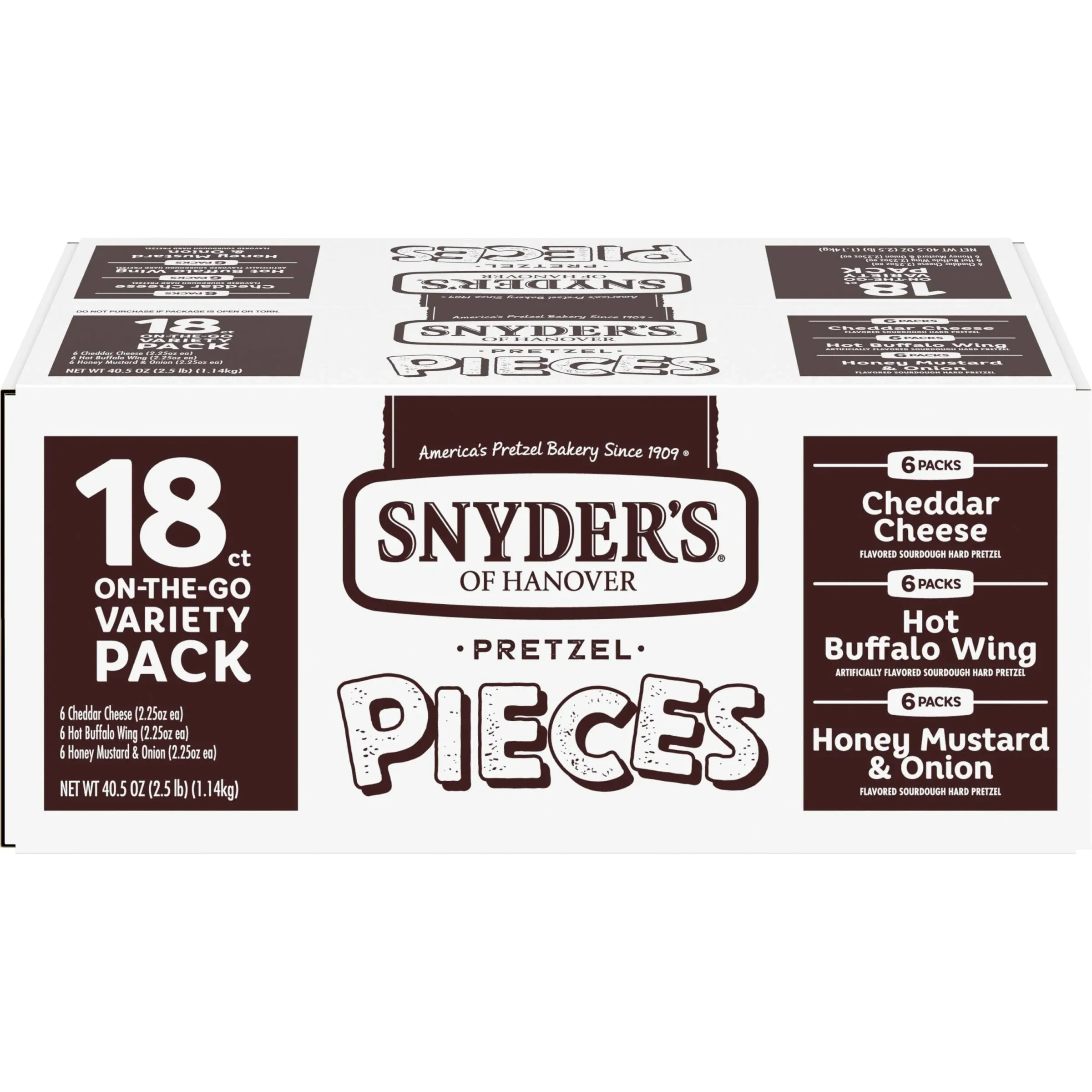 Snyder's of Hanover Pretzel Pieces Variety Pack 18 Count / 2.25 oz