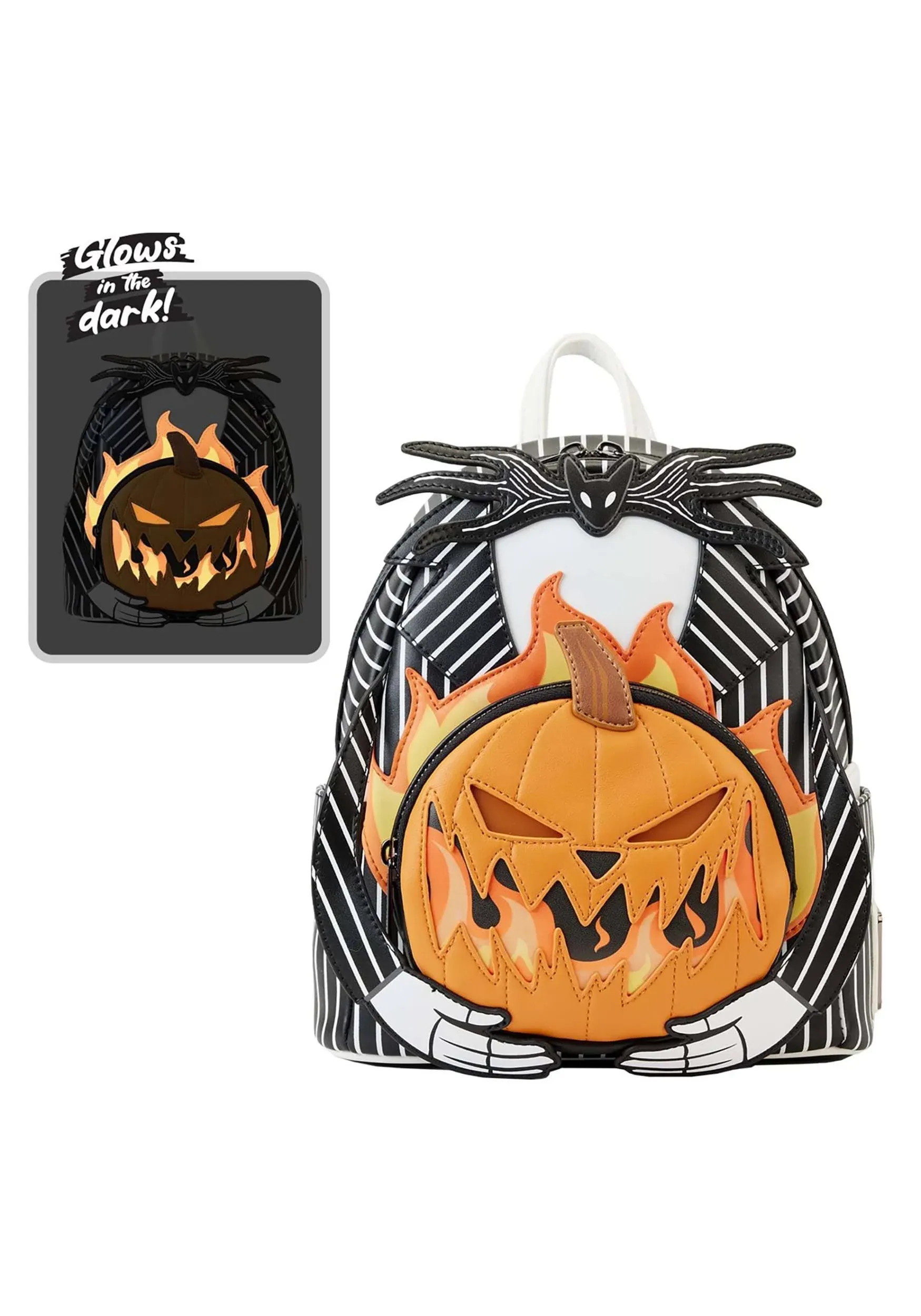 Nightmare Before Christmas Jack Pumpkin Head Loungefly Mini Backpack