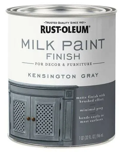 Rust-Oleum 235048 30 oz Milk Paint  Kensington Gray