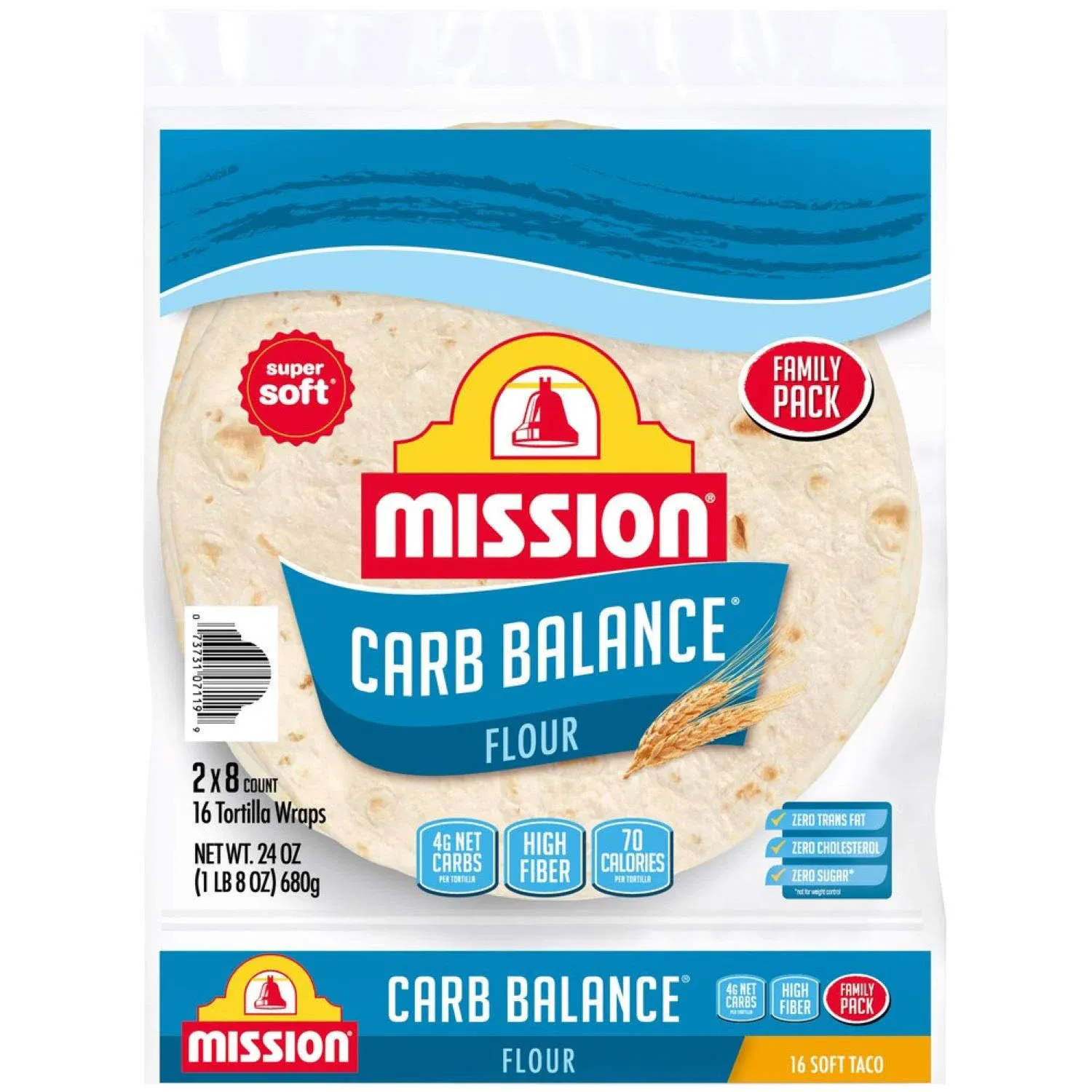 Mission Carb Balance Flour Tortillas Soft Taco