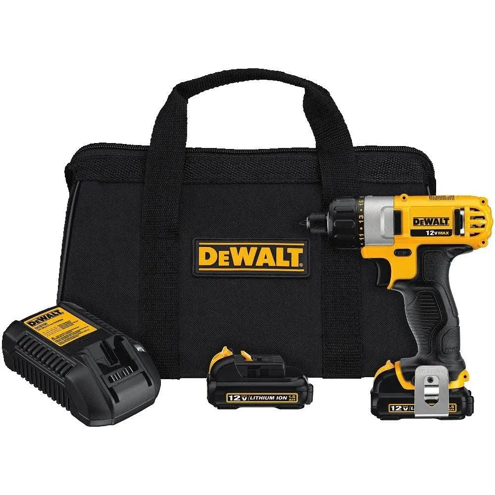 Dewalt 12V MAX 1/4" Screwdriver Kit DCF610S2