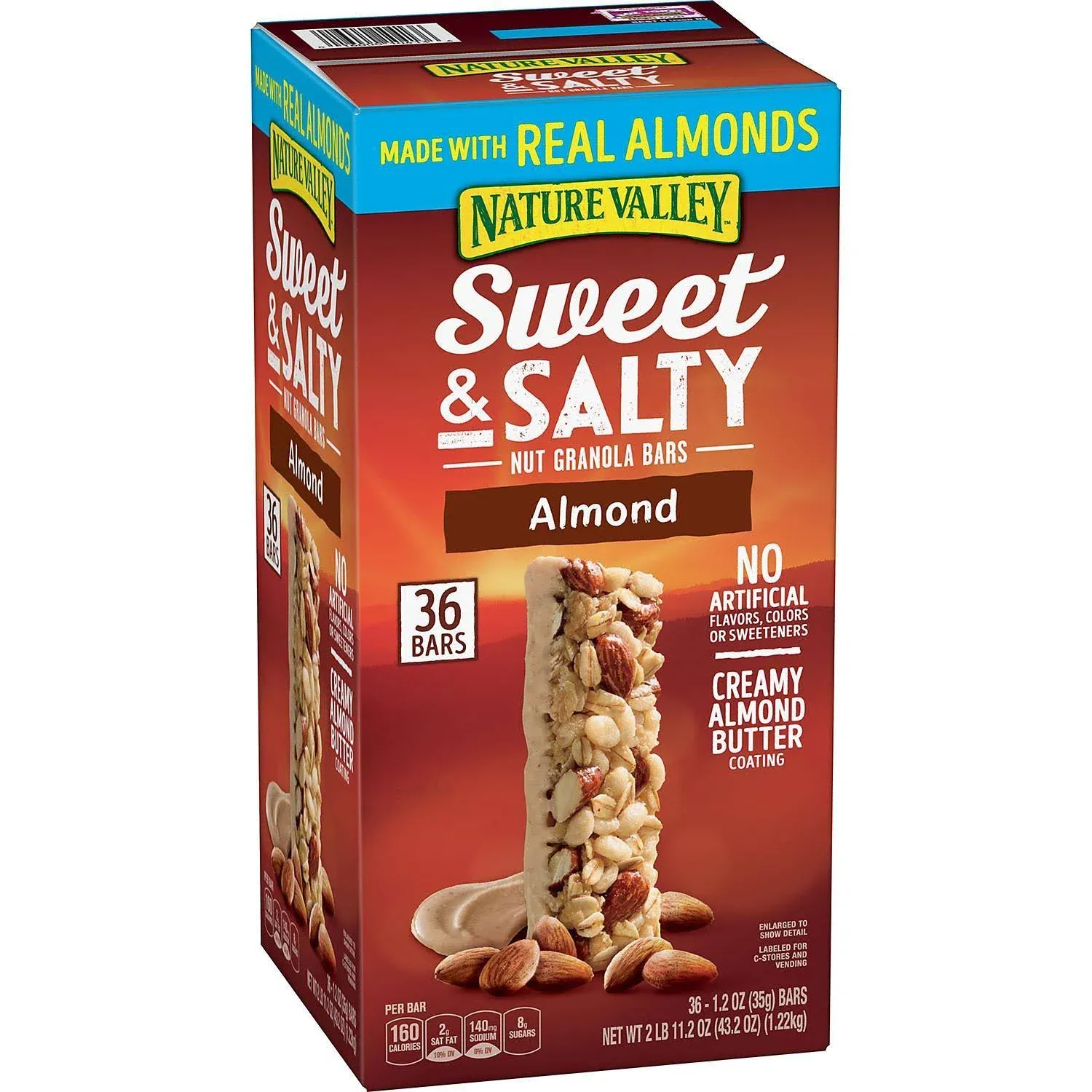 Nature Valley Sweet & Salty Nut Almond Granola Bars - 36 ct