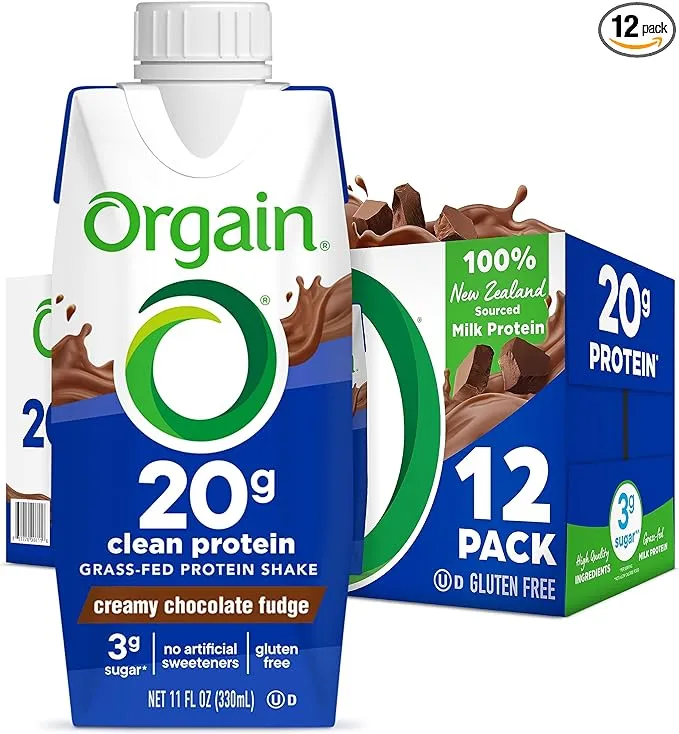 Orgain
           20g Grass Fed Clean Protein Grass-Fed Shake Creamy Chocolate Fudge -- 12 Shakes
        
        
        
        
        
          
          SKU #: 851770006118
          
            Shipping Weight:
              9.86 lb
        